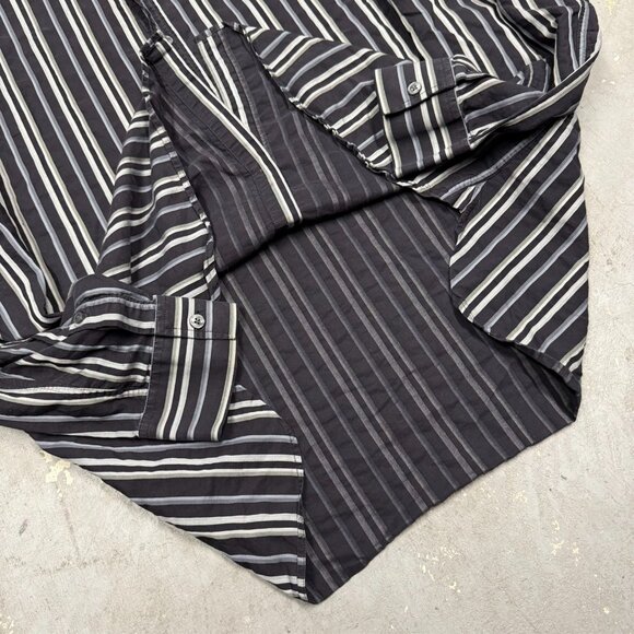 Burberry London Dress Shirt Made in UK Striped Long Sleeve 43 17 XL - Picture 8 of 10